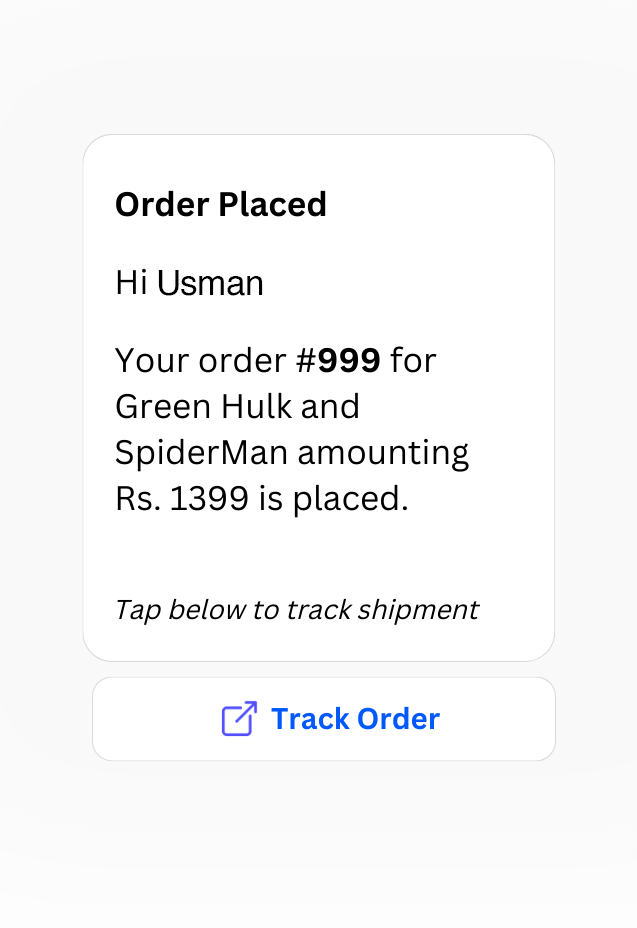 WhatsApp template management